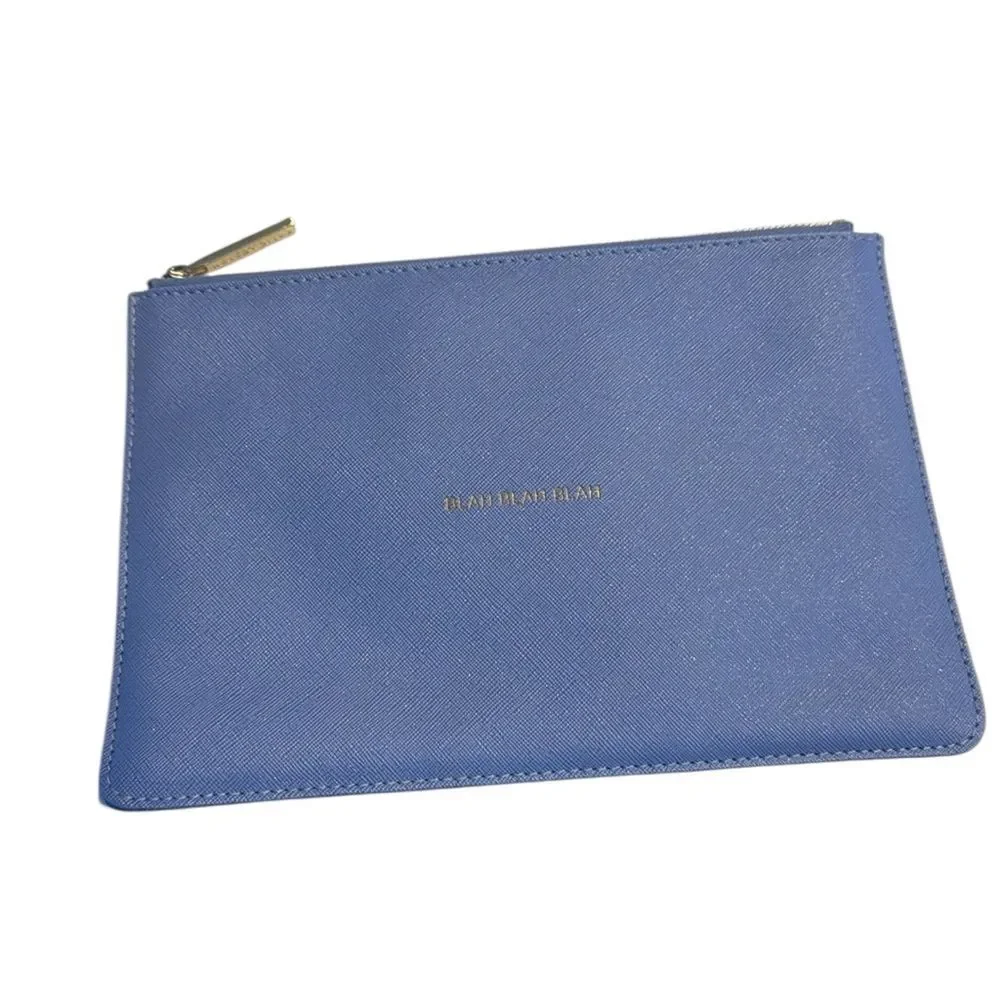 Katie Loxton‎ Blah Blah Blah Pouch Clutch Cornflower Blue